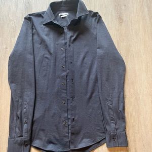 Slim-fit gray button-down shirt. Never worn, great quality classic shirt.